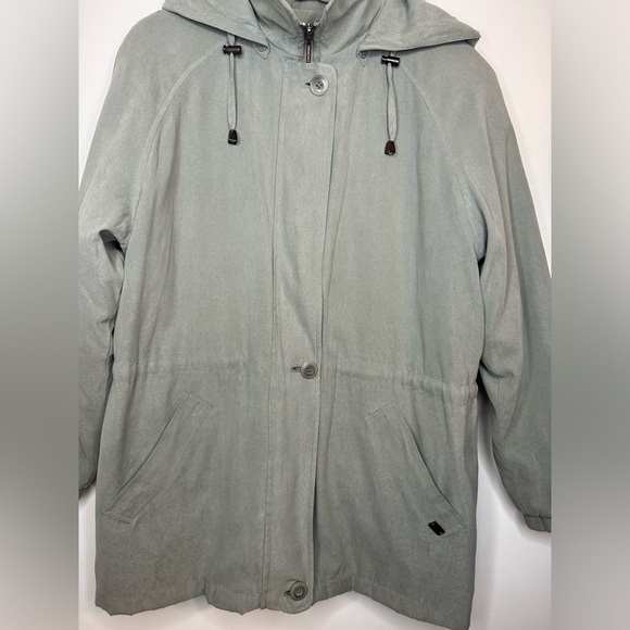 London Fog Women’s Anorak Utility Drawstring Waist Jacket Size M - Picture 2 of 14